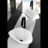 GLASS DESIGN FLOWER WASH BASIN